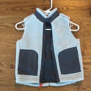 Boys Sherpa Grey Vest.